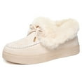 thumbnail image 7 of Beige Ladies Comfortable Snow Boots With Fleece Lining And Thick Sole For Winter, 7 of 7