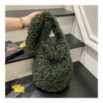 thumbnail image 1 of RKSTN Large-Capacity Plush Bag Green, 1 of 6