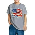 thumbnail image 2 of CFLVAEK 4th of July T Shirts for Kids 3D American Flag Graphic Tees Casual Crewneck Short Sleeve Cotton Tshirts Indenpendence Day Tops 9 Years, 2 of 6