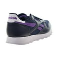 thumbnail image 3 of Reebok Classic Leather Men's Shoes Vector Navy-Regal Purple-White fx2281, 3 of 6