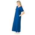 thumbnail image 2 of Woman Within Plus Size Perfect Short-Sleeve Scoopneck Maxi Tee Dress, 2 of 6
