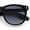 Black - Smoke, variant on Gentlemanly Retro Horn Rim Hipster Fashion Plastic Sunglasses [Black - Smoke]