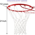 thumbnail image 3 of Basketball Net Outdoor, Professional Heavy Duty Basketball Net Replacement,All Weather Anti Whip, Suitable for Outdoor Standard 12 Loops Basketball Hoop, 3 of 4