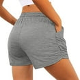 thumbnail image 4 of UAMVSH Womens Sweat Shorts Casual Summer Comfy Elastic High Waist Running Short Pants with Pockets, 4 of 7