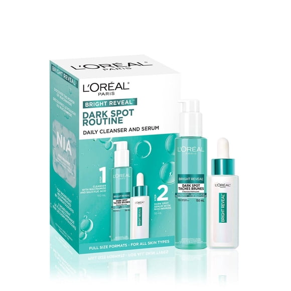L'Oréal Paris Bright Reveal Dark Spot Kit, 2-Step Routine