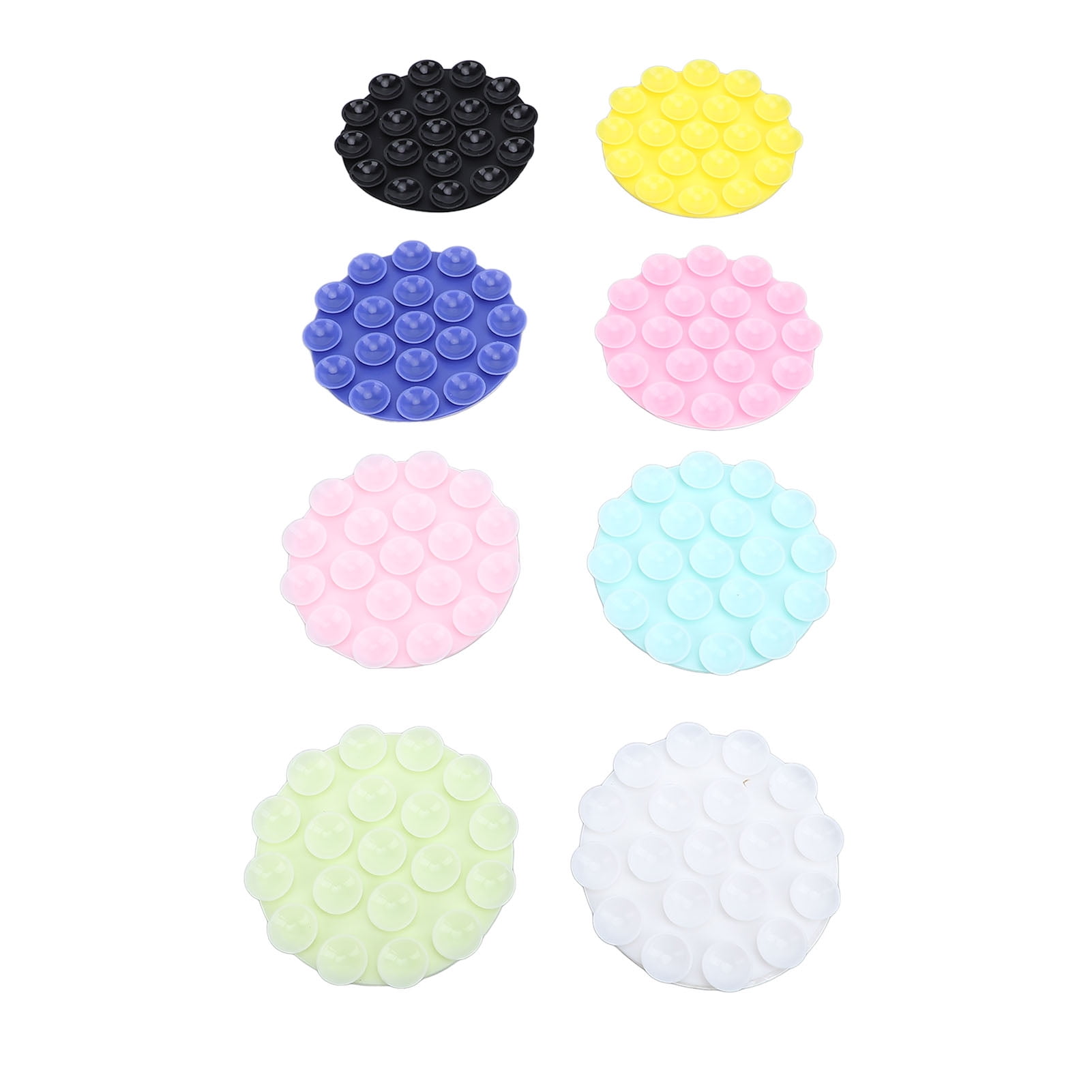 NFTIGB 8pcs Silicone Suction Cup Phone Grips for All Cell Phones Multi-Purpose Double Sided Mount Mobile Accessory Holder, 2.76 inches / 7 cm