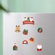 thumbnail image 4 of Fiudx Decoración del hogar Pegatinas navideñas para refrigerador con ventosa magnética, decoración tridimensional para refrigerador con imán de Papá Noel, 4 of 6