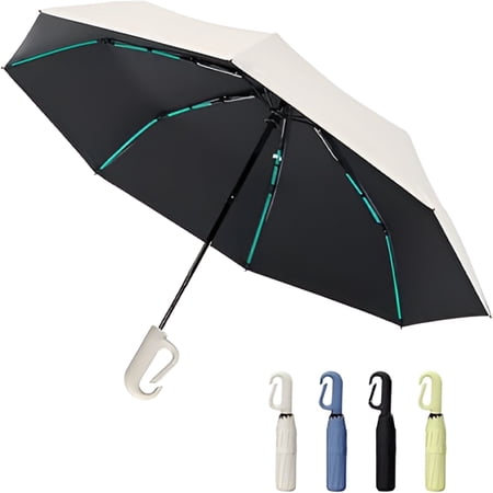 GASTROPOD 2026 New Compact Automatic Folding Travel Umbrella-Windproof Rainproof,Pf50+ Sun Protection for Hiking,Outdoor,School,Golf Course & Daily Use,Sturdy Multi-Ribbed Frame