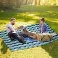 thumbnail image 4 of KNFATEQVEDG Couverture de Pique-Nique Couverture de Camping Couverture de Pique-Nique avec Poignée Isolée Pliable Couverture de Plage Adaptée pour Camping Plage, 4 of 6