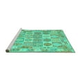 thumbnail image 2 of Ahgly Company Machine Washable Indoor Rectangle Southwestern Turquoise Blue Country Area Rugs, 6' x 9', 2 of 4