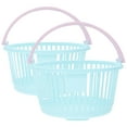 thumbnail image 1 of Minkissy 2Pcs Kids Grocery Basket Sky-Blue PP Storage Handheld Craft Projects, 1 of 4
