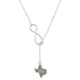 thumbnail image 1 of Delight Jewelry Stainless Steel I Love You to Texas - Silver tone Elegant Infinity Lariat Necklace, 1 of 4