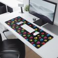 thumbnail image 2 of Long Mouse Pads for Desk,Black Colorful Skull Pattern Desk Mats on Top Of Desks, Desk Mouse Pad Extra Large with 3mm Non-Slip Base and Stitched Edge for Gaming,Office,Work,Home 31.5"x11.8", 2 of 6