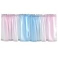 thumbnail image 7 of Yayeee Kitchen Curtains Tier Set of 2 Light Filtering 57"x24" Over Sink Window Panels, Light Blue Stripes, 7 of 7