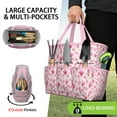 thumbnail image 2 of Garden Tool Bag,Pioneer Flower Floral Print Pattern Garden Tool Organizer,Garden Gifts,Waterproof Multi-Pocket Garden Tool Storage 11.8x5.5x11.4 Inch(Tools NOT Included), 2 of 6