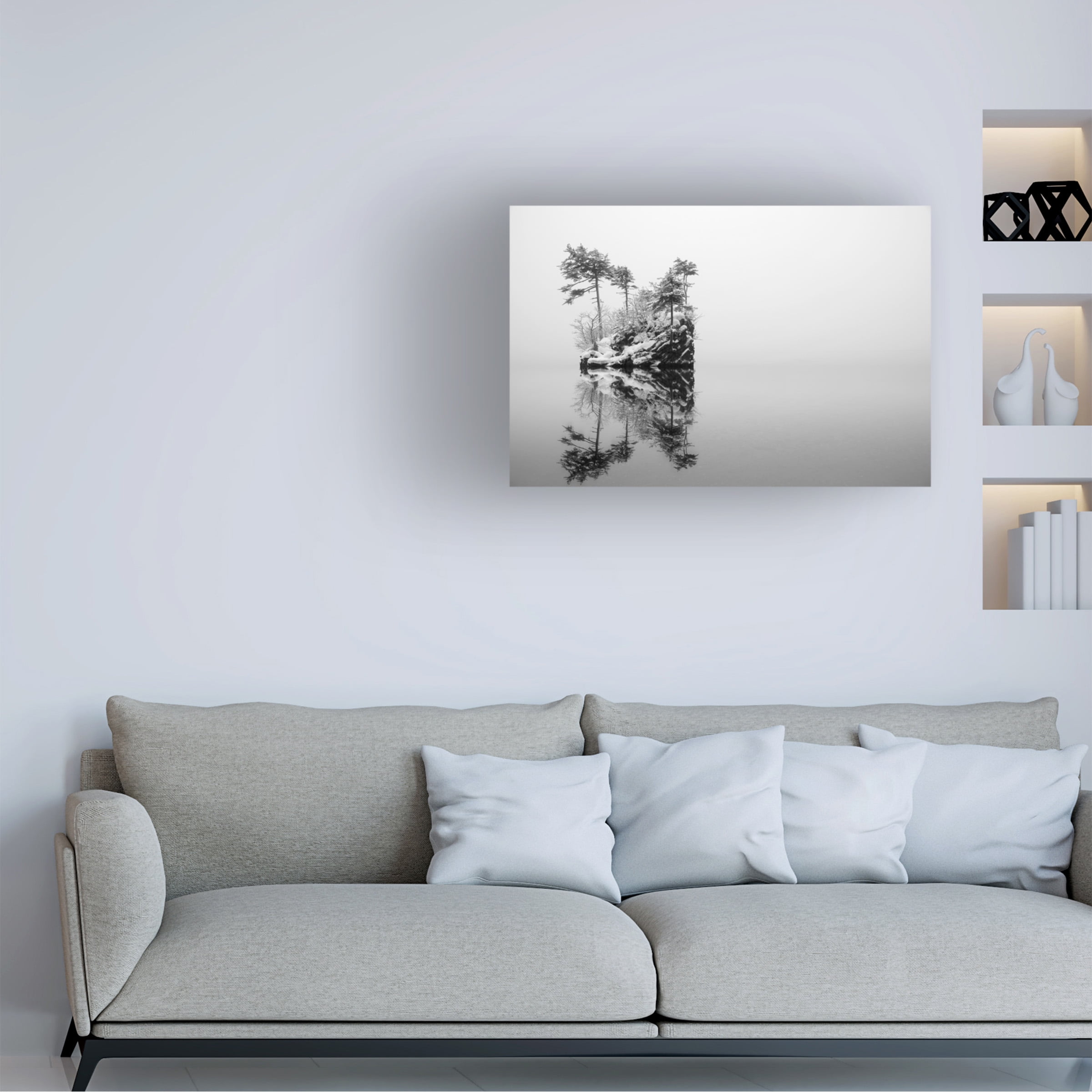 Ikuo Iga 'Isle Of Snowing Lake' Canvas Art
