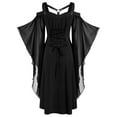 thumbnail image 1 of Heliisoer Plus Women Size Cool Solid Gothic Criss Cross Lace Insert Butterfly, 1 of 5