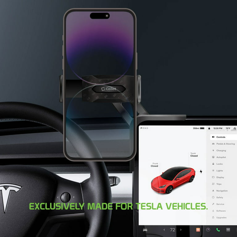 Cellet Phone Holder Mount for Tesla's Digital Display Compatible with Tesla Model 3 & Model Y
