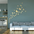 thumbnail image 4 of WYZCTTD 36 Pcs Butterfly Mirror Wall Stickers Removable Acrylic Self Adhesive Decal Decor, 4 of 7