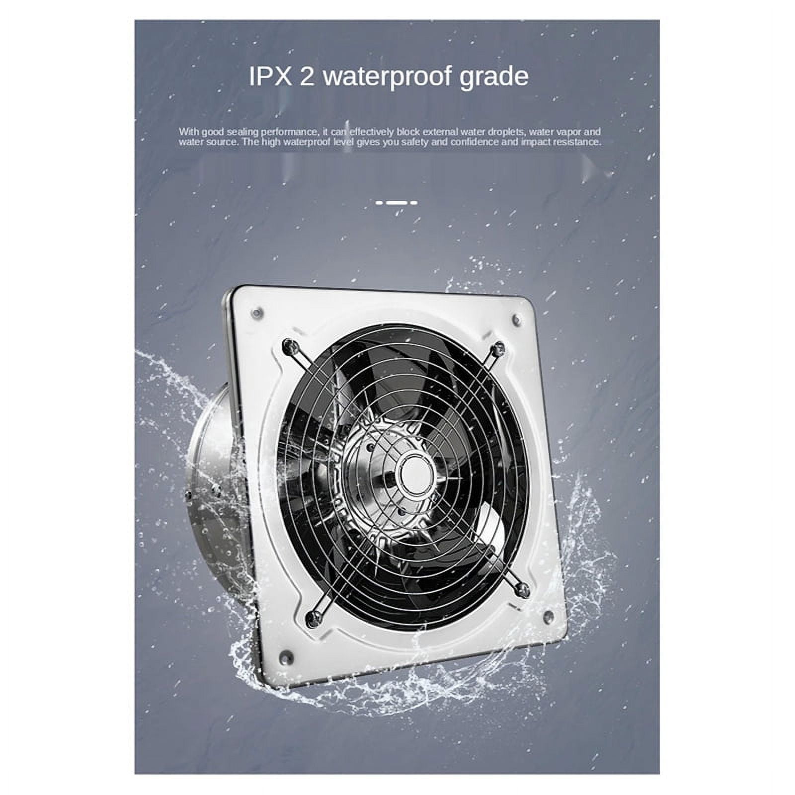 7Inch Booster Fan Extractor Exhaust Fan Ventilation Pipe Fan for Bathroom Toilet Kitchen Wall Window Stai