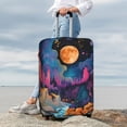 thumbnail image 7 of Pofeuu Fantasy Cosmic Landscape Print Luggage Suitcase Cover Protector Luggage Washable Covers Aesthetic for 18/24/28/32 inch Luggage（No luggage included）-X-Large, 7 of 7