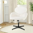 thumbnail image 2 of Costway Chaise Croisée Pivotante avec Hauteur Réglable pour Bureau à Domicile, 2 of 9