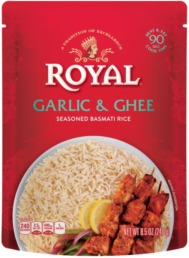 Royal Ready to Heat Garlic & Ghee Rice 8.5OZ