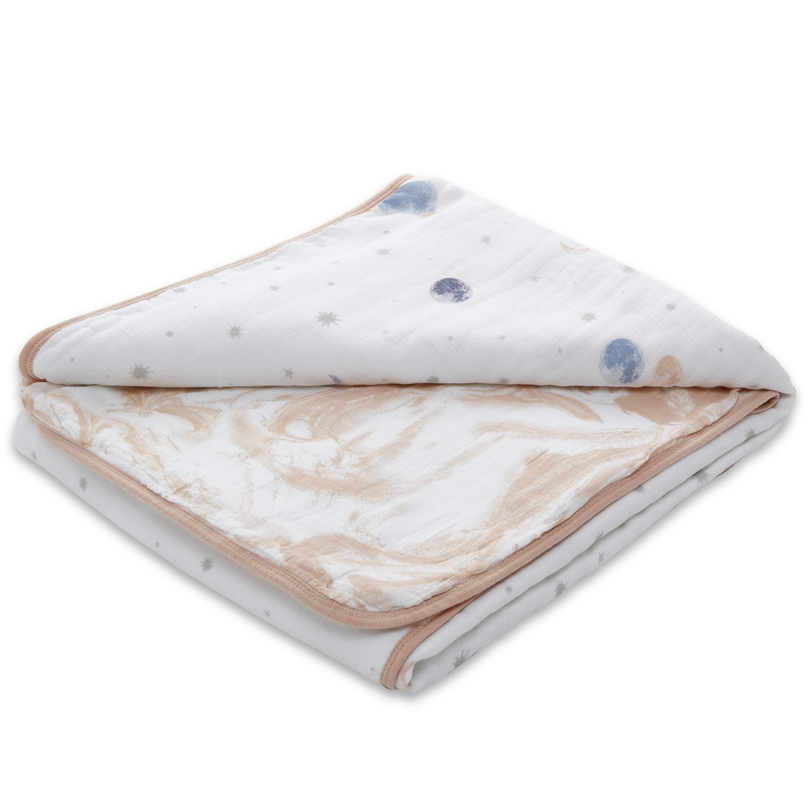 aden + anais essentials muslin blanket to the moon intergalactic