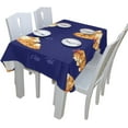 thumbnail image 5 of Coolnut Cute Dogs On Blue Tablecloth Modern Table Cover for Home Decoration, Spill Proof Cloth Washable for Dinner Picnic, 60"x90", 5 of 6