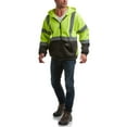 thumbnail image 5 of Bass Creek Outfitters Mens Fleece Hoodie - Safety Workwear ANSI/ISEA Class 3 High Visibility Hoodie, 5 of 7