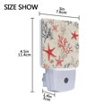thumbnail image 4 of Yayeee LED Night Light for The Home Plug in With Light Sensors 2 Pack, Light Red Starfish, 4 of 6