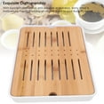 thumbnail image 3 of Chinese  Kung Fu Tea Tray, Tea Serving Tray with Water Storage Drainage for Home Office Bar, 3 of 7