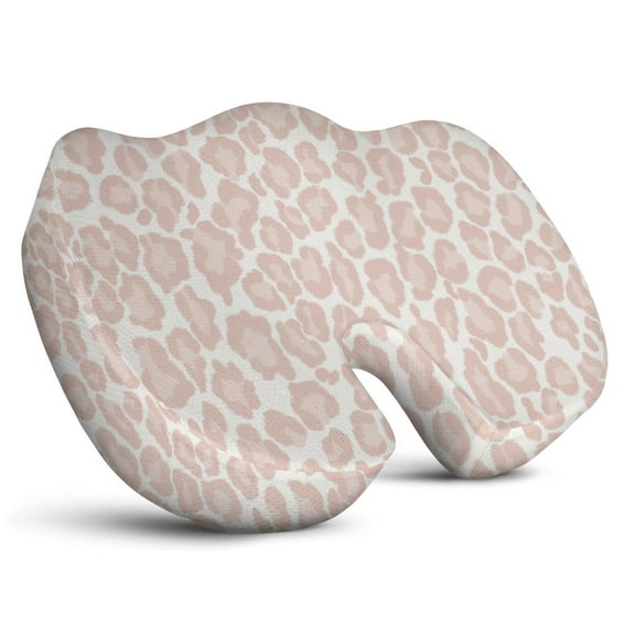 Premium Leopard Pattern Memory Foam Seat Cushion Ergonomic Chair Pad for Office Chair, Car, Airplane & Bleachers Sciatica, Tailbone Hip & Back Pain Relief - Chair Cushion for Long Office Workers.
