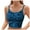 Blue, variant on Youmylove Womens Casual Shirt Sleeveless Print Round Neck Tank Top Blouse Vest Ribbed Fitted Tank Top