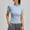 Light Blue, variant on Women's Compression Shirts 3 Pack Short Sleeve Dry Fit Athletic Tight Base Layer for Running Gym Yoga Yellow 2XL