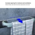 thumbnail image 5 of Clearance! Huayishang Bathroom Rack Towel Rail Rack Holder Wall Mounted Bathroom Self-Adhesive Hanging Hanger Shelf, Home Essentials Clearance Sale Blue, 5 of 9