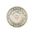thumbnail image 3 of Unique Loom Rosso Collection Area Rug - Bellini (4' 1" Round Beige/Blue), 3 of 6