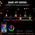 thumbnail image 4 of STAWAY LED Lighted Liquor Bottle Display Shelf - 48" 2-Step, RF & App Control, 60 Colors, Waterproof Acrylic, Perfect for Bars & Parties, 4 of 9