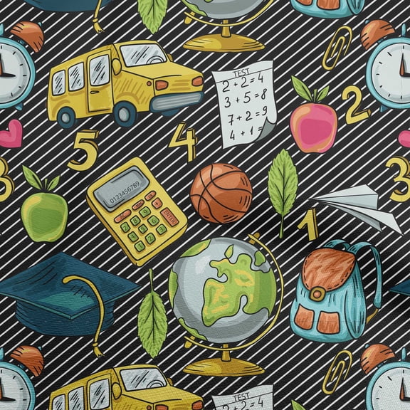 oneOone Polyester Spandex Black Fabric Kids Sewing Craft Projects Fabric Prints By Yard 56 Inch Wide