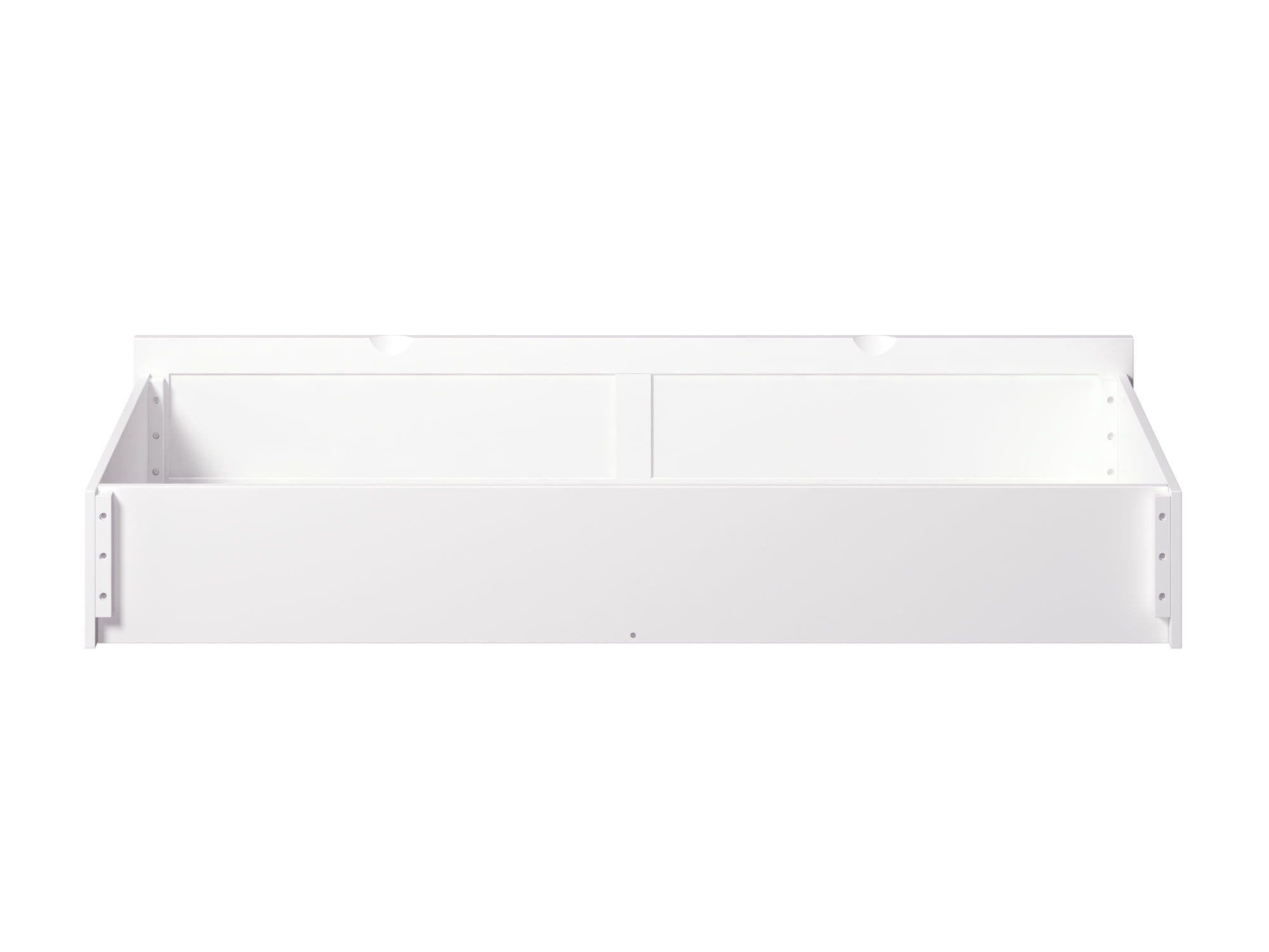AFI Under Bed Foot Drawer Storage Drawer for Platform Beds, Queen, White