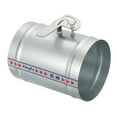 thumbnail image 1 of 6 Inch HVAC Duct Damper Manual Volume Backdraft Damper Airflow Ducting Control Valve Silver, 2 Pcs, 1 of 7