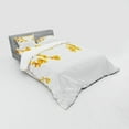 thumbnail image 3 of Ambesonne Fall Bedding Set 3 Pcs, Blooming Flowers Garden, Twin, Yellow Brown, 3 of 3