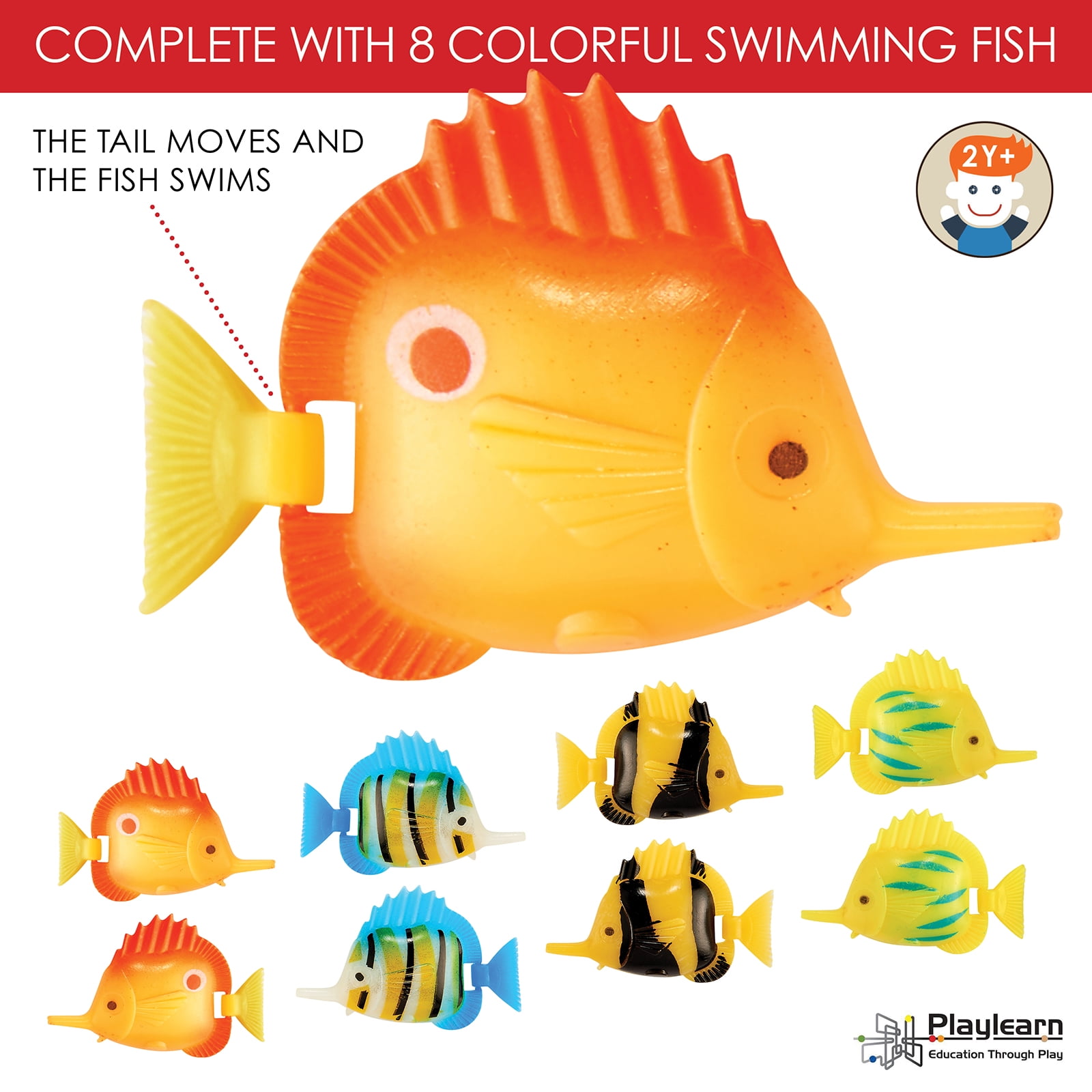 sensory led bubble fish lamp