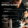 thumbnail image 5 of London Labs Disposable Industrial Black Nitrile Gloves 4 Mil Thick 1000 Count Latex Free Powder Free X Large, 5 of 6