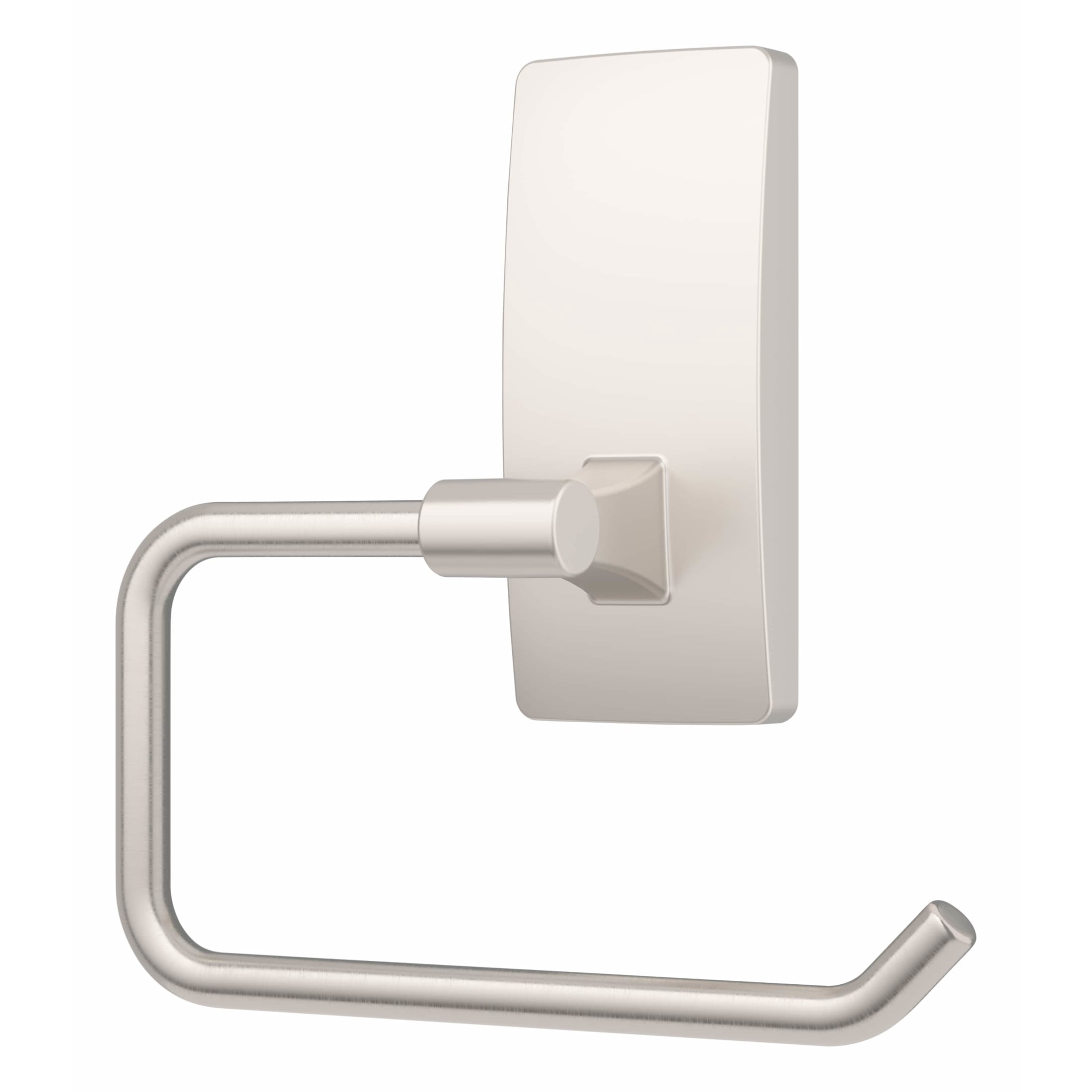Command Bath Satin Nickel Toilet Paper Holder, 1 Toilet Paper Holder, 2 Strips