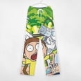 thumbnail image 6 of Rick And Morty Pajamas Pants 3D Printing Wide Leg PJ Pant Loungewear Casual Comfy Sleepwear Lounge Pants for Men Women3XL, 6 of 9