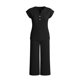 thumbnail image 5 of Top y falda Conjunto de las mujeres de la moda de color sólido suelto de manga corta con cuello en V con pantalones cortados de pierna ancha Set de bolsillo Pantalones y Top Set para las mujeres, 5 of 6