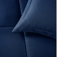 thumbnail image 5 of American Home Collection Comforter Set - Extra Soft Microfiber - 3 Piece Comforter and Pillow Shams Set - Full/Queen, Navy, 5 of 8