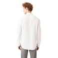 thumbnail image 4 of Avva Men's 100% Cotton, Regular Fit, Long Sleeve, Classic Collar, Knitted Fabric Shirt, X-Large, White, 4 of 7