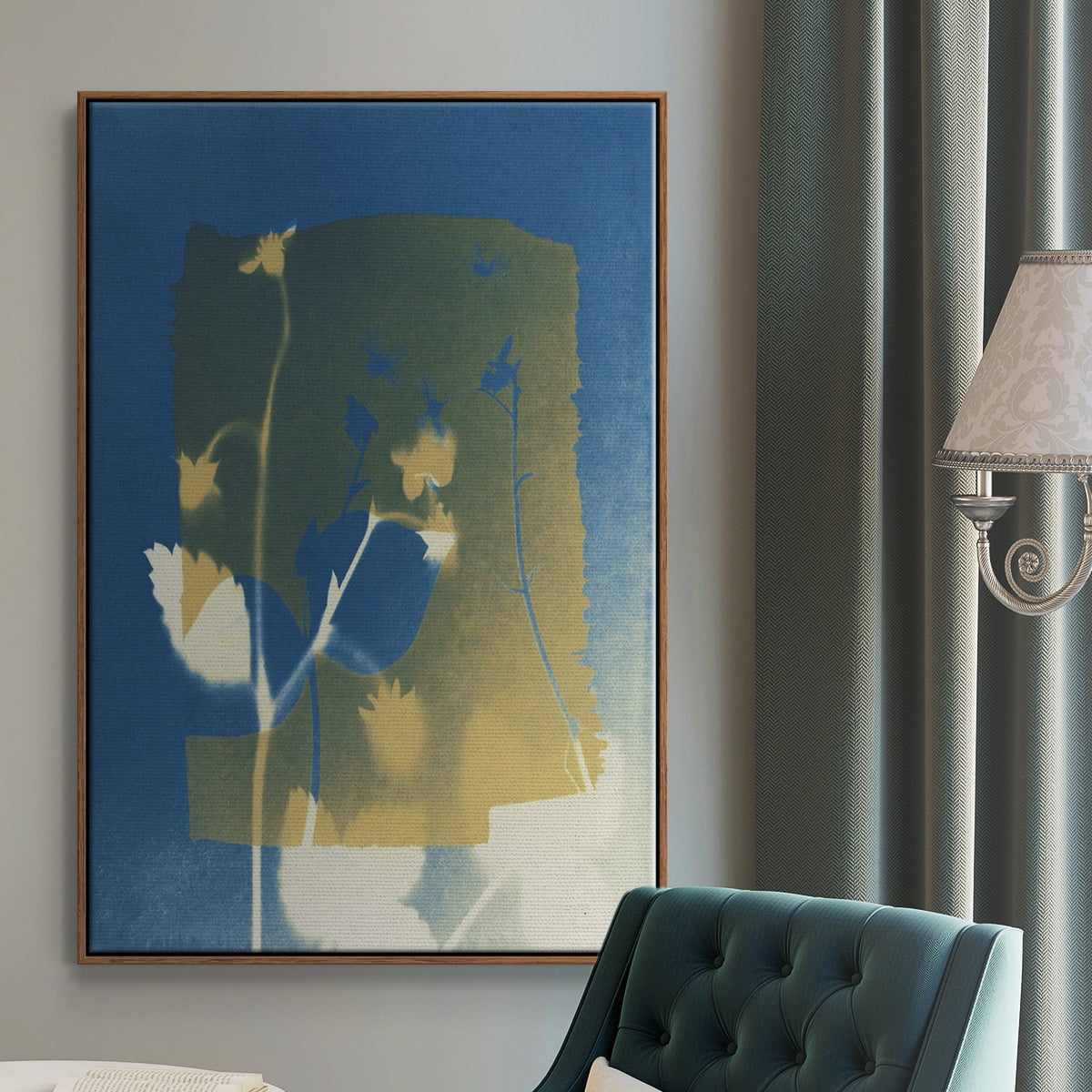 Perfectly Imperfect III Framed Premium Gallery Wrapped Canvas - Ready to Hang - 25 x 37 - Walnut Floating Frame
